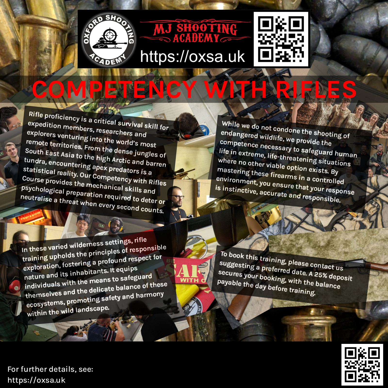 Historic rifle display with expert safety instruction