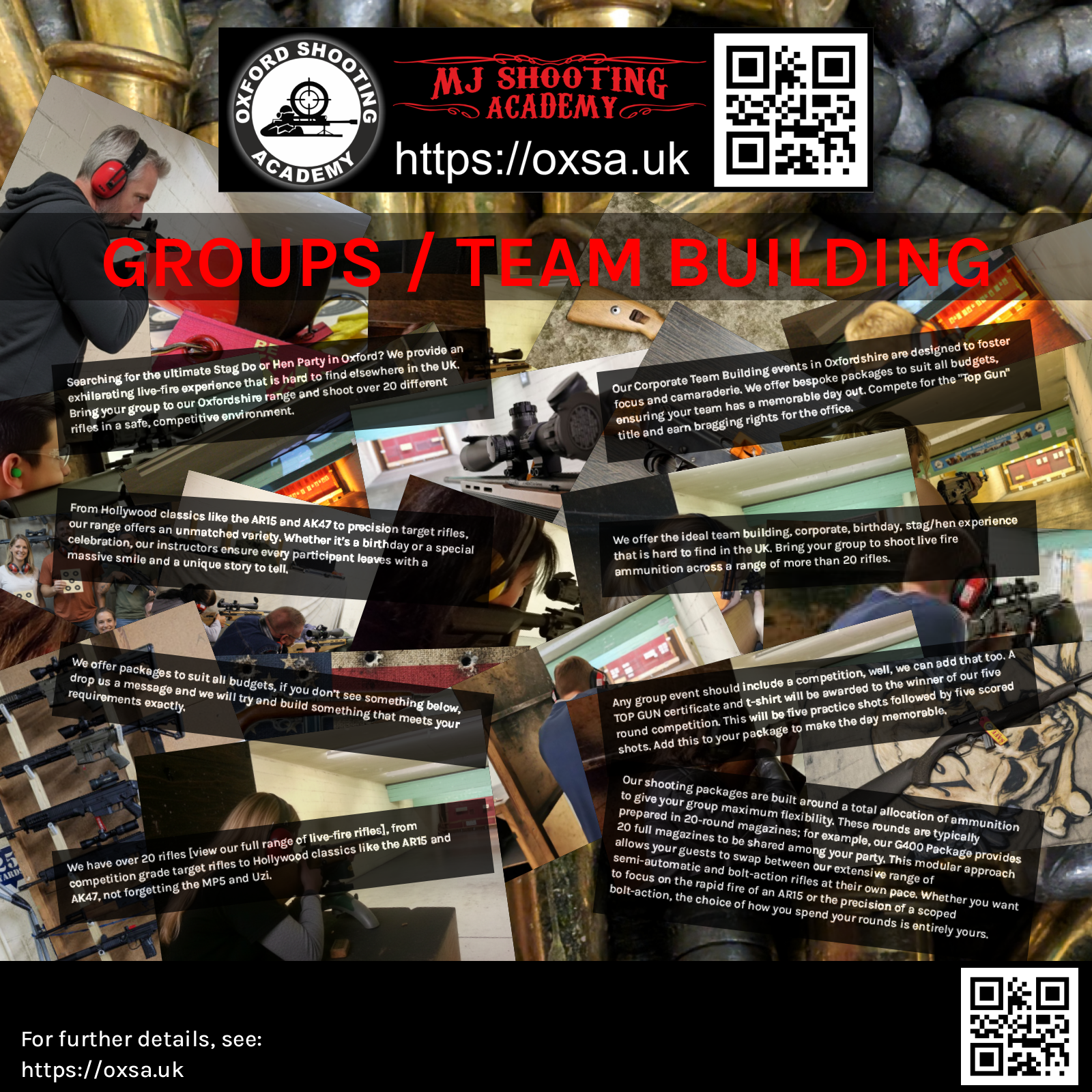 Live fire training for skill development and training