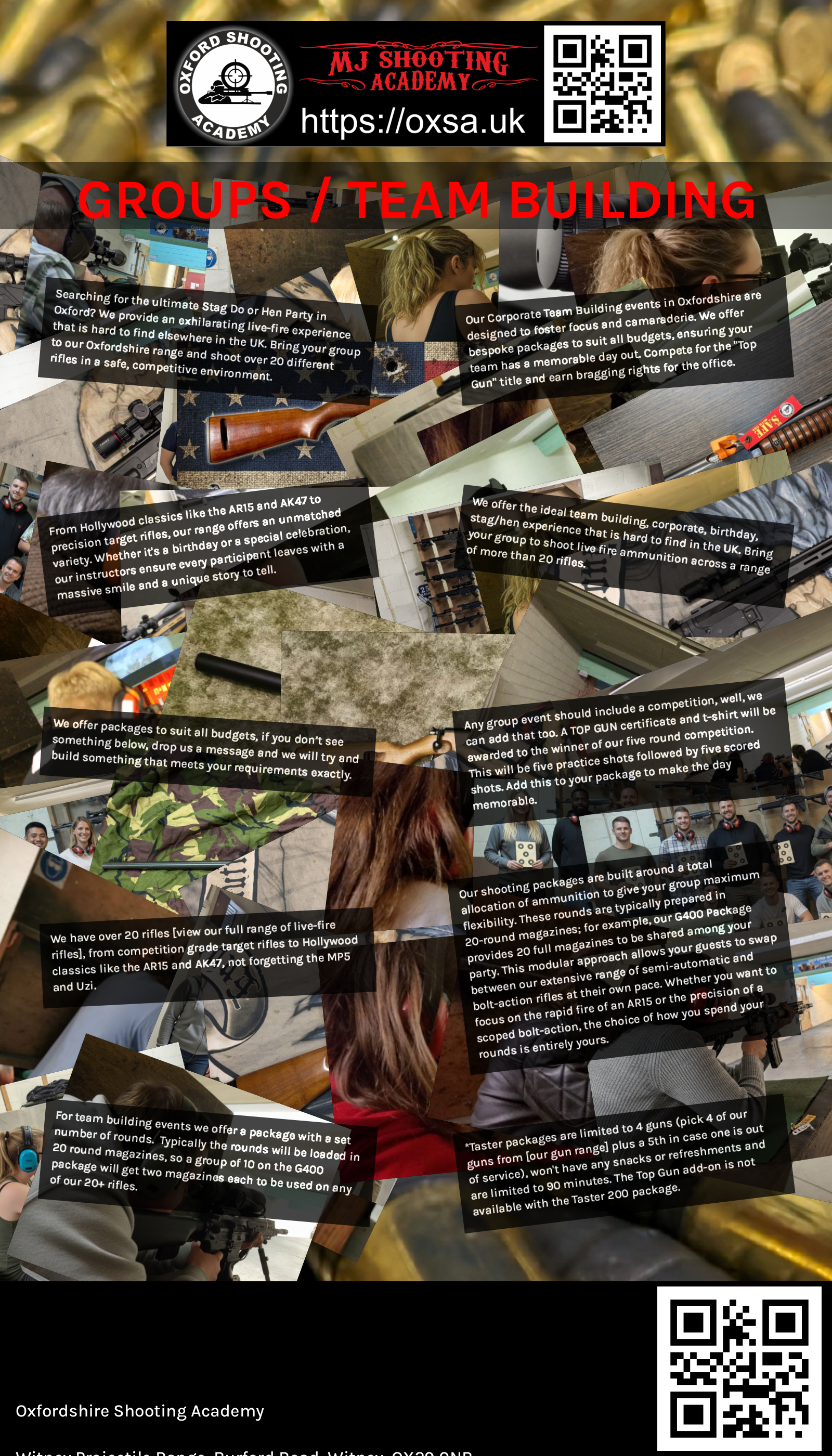 Sporting gun experience under supervised range conditions