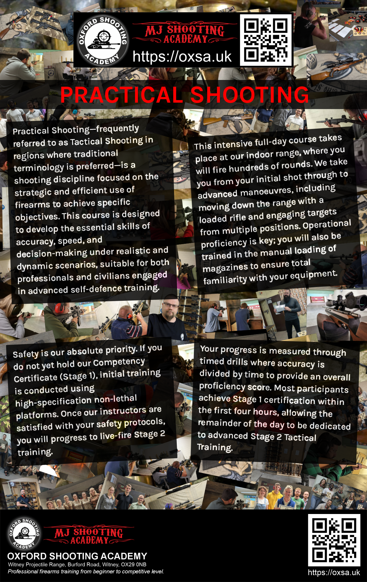 Historic rifle display with expert safety instruction