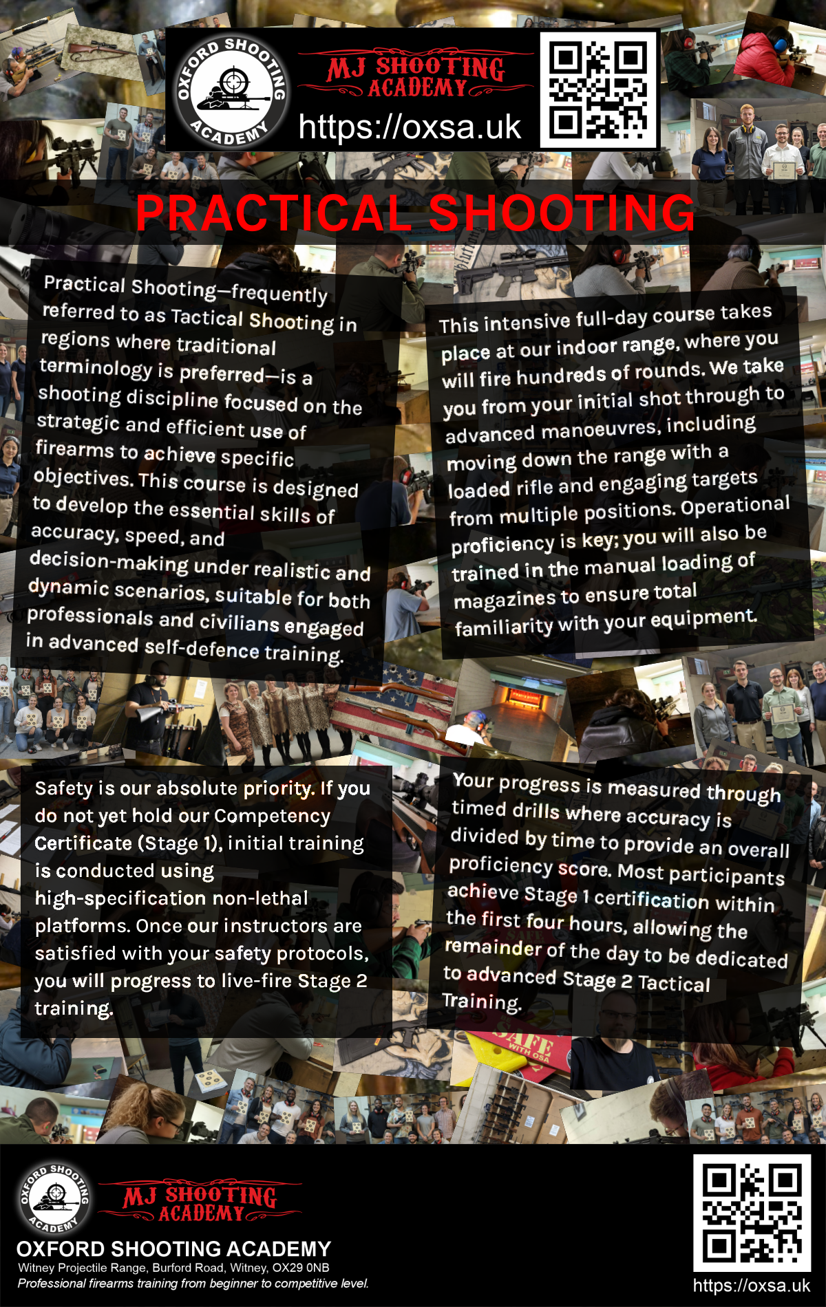 Precision shooting session focusing on firearm safety and handling