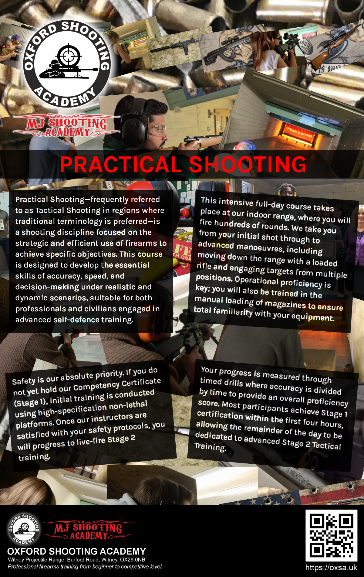 Live fire training for skill development and training