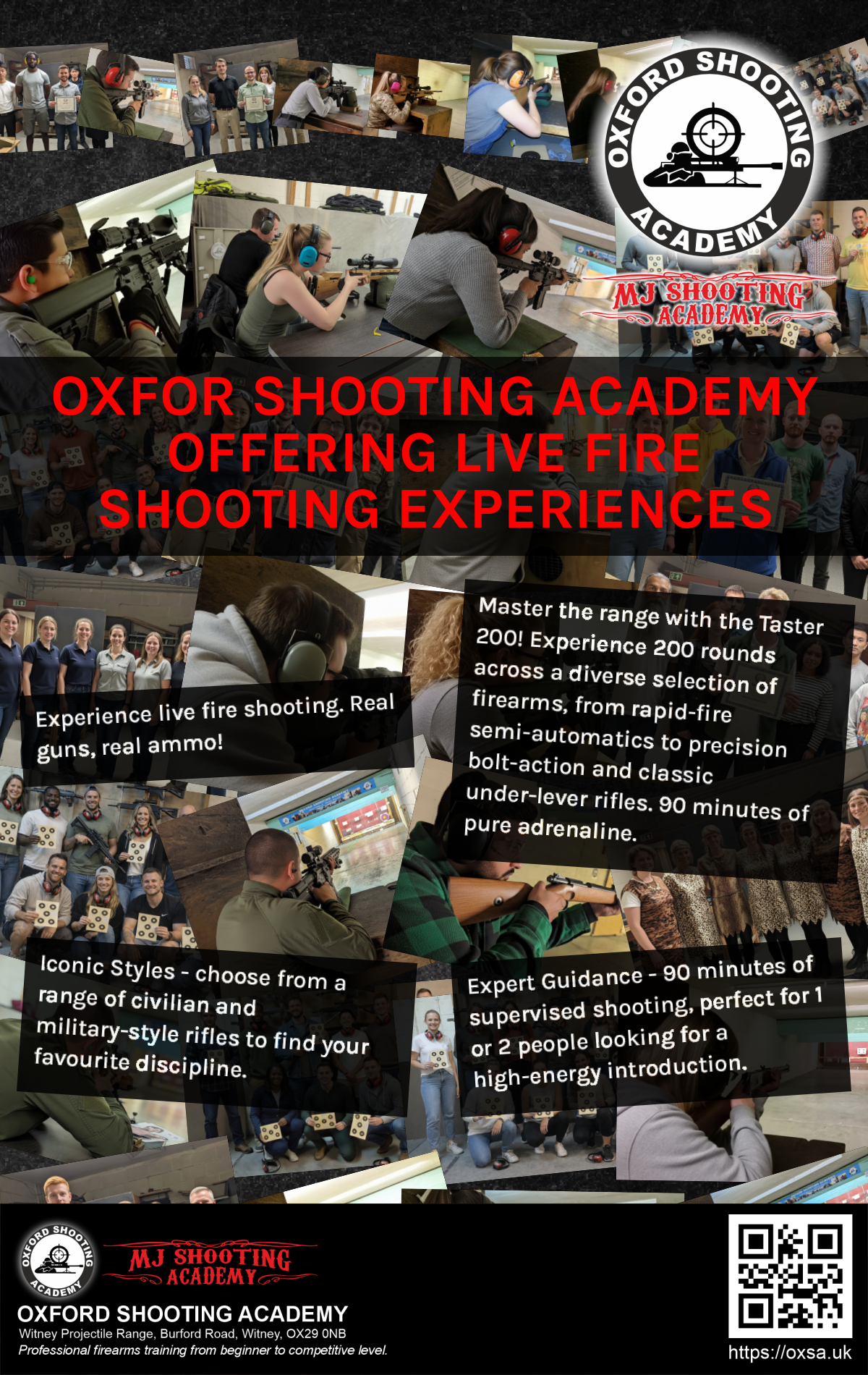 Indoor range shooting providing a unique experience day