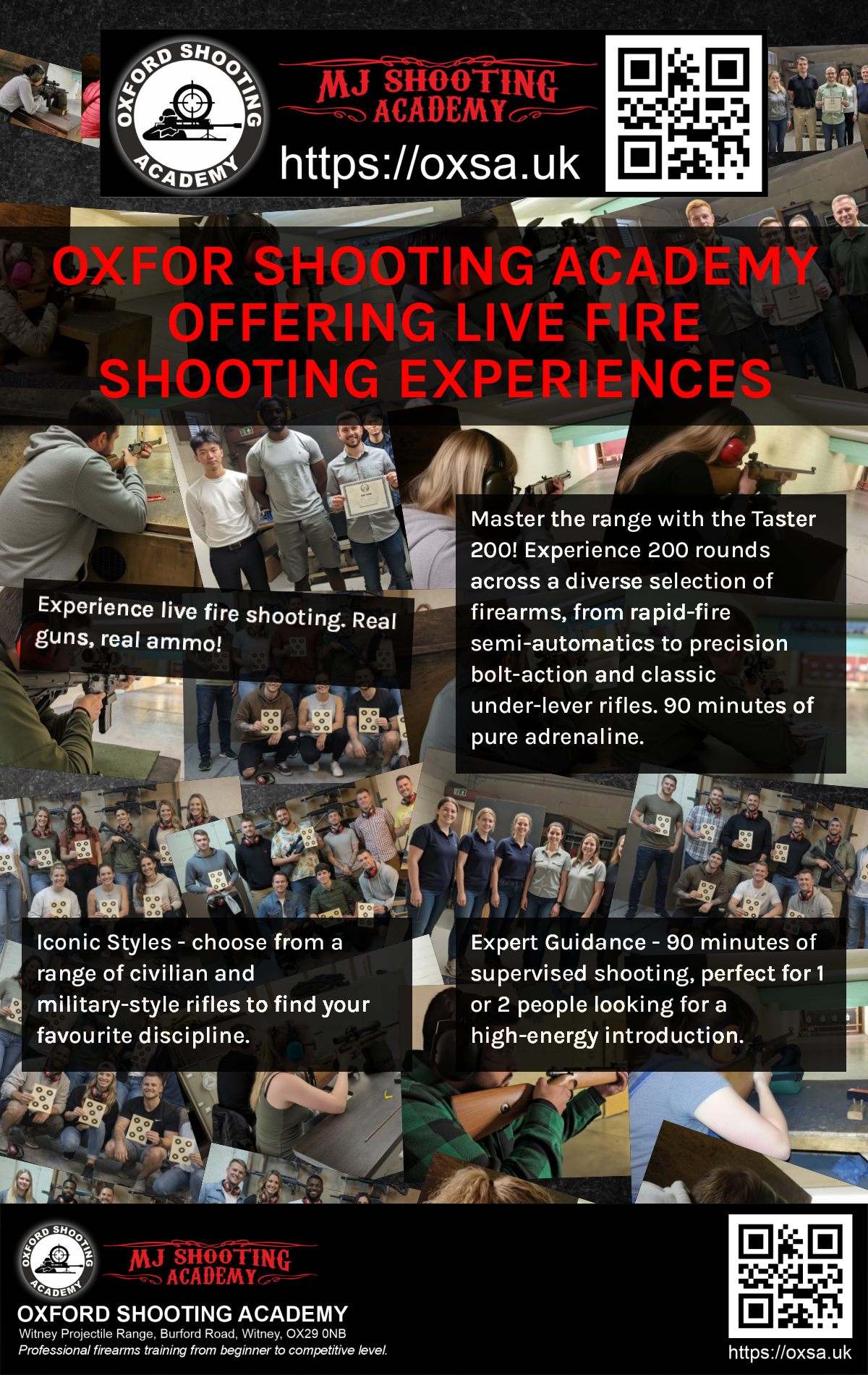Target practice activity designed for corporate and group events