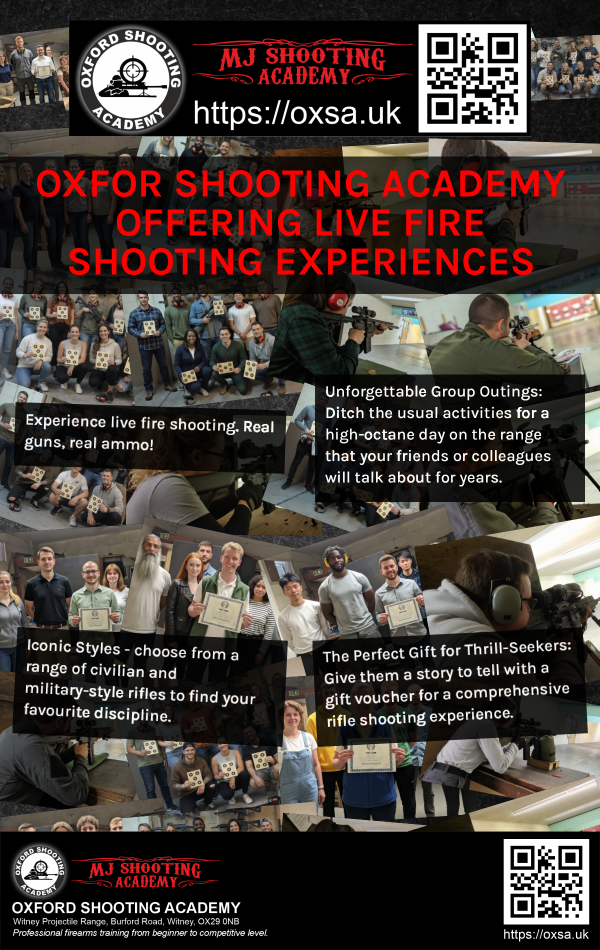 Live fire training for skill development and training