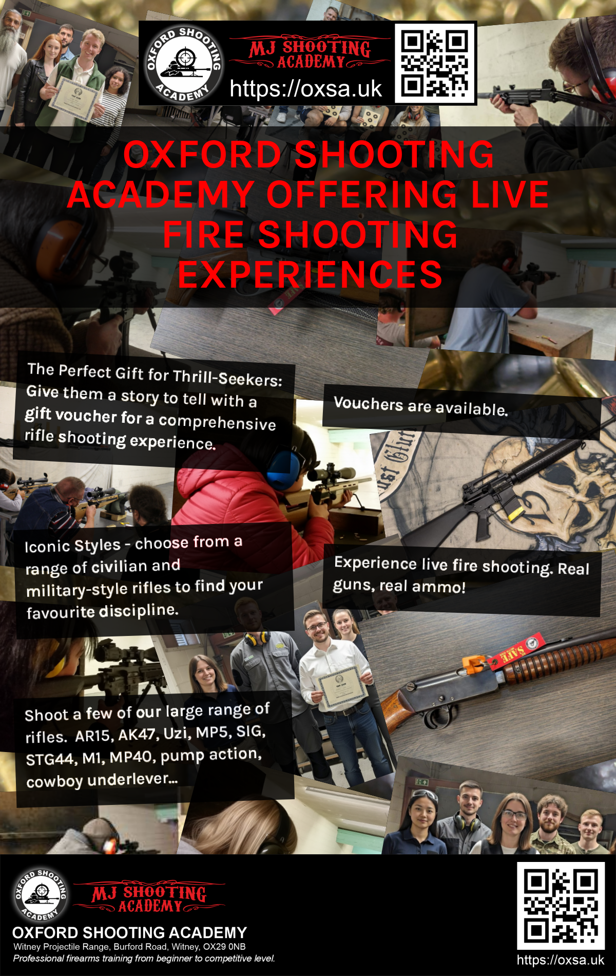 Sporting gun experience under supervised range conditions