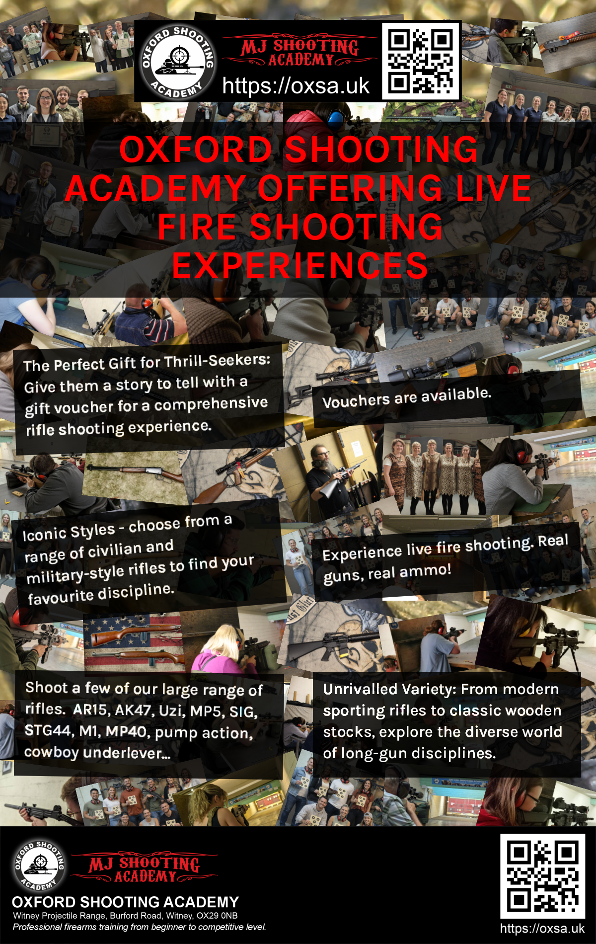 Live fire training for skill development and training