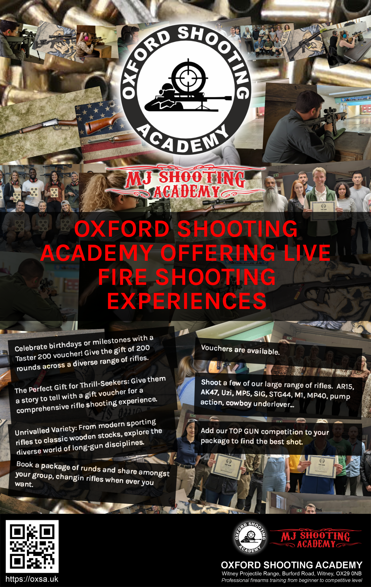 Target practice activity designed for corporate and group events