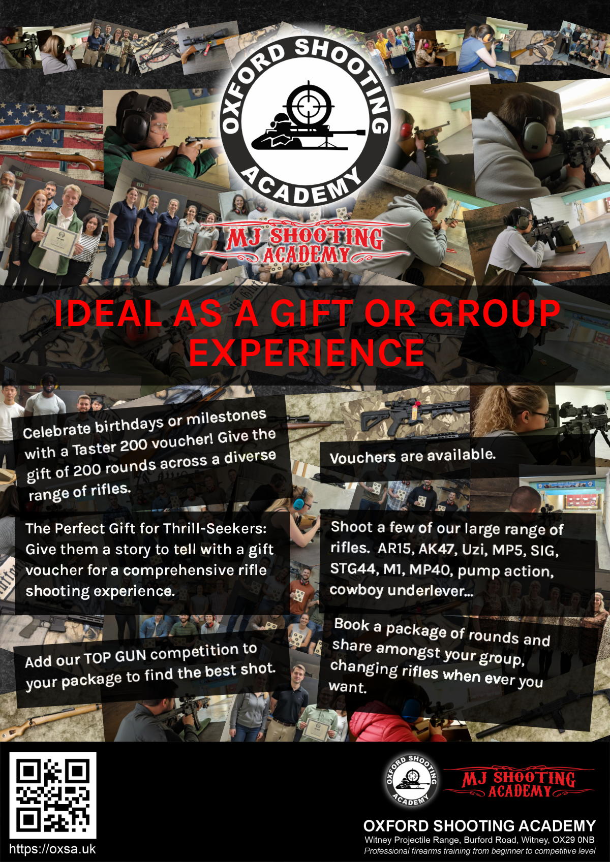 Target practice activity designed for corporate and group events