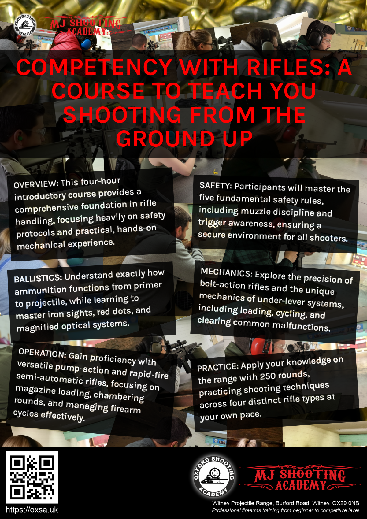 Sporting gun experience under supervised range conditions