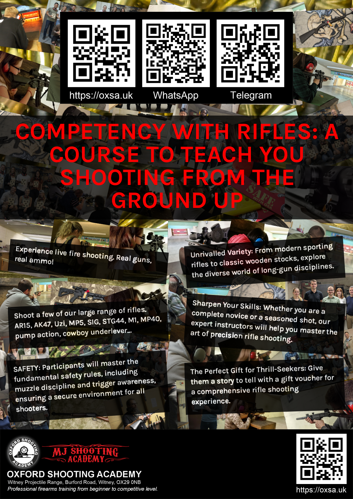 Live fire training for skill development and training