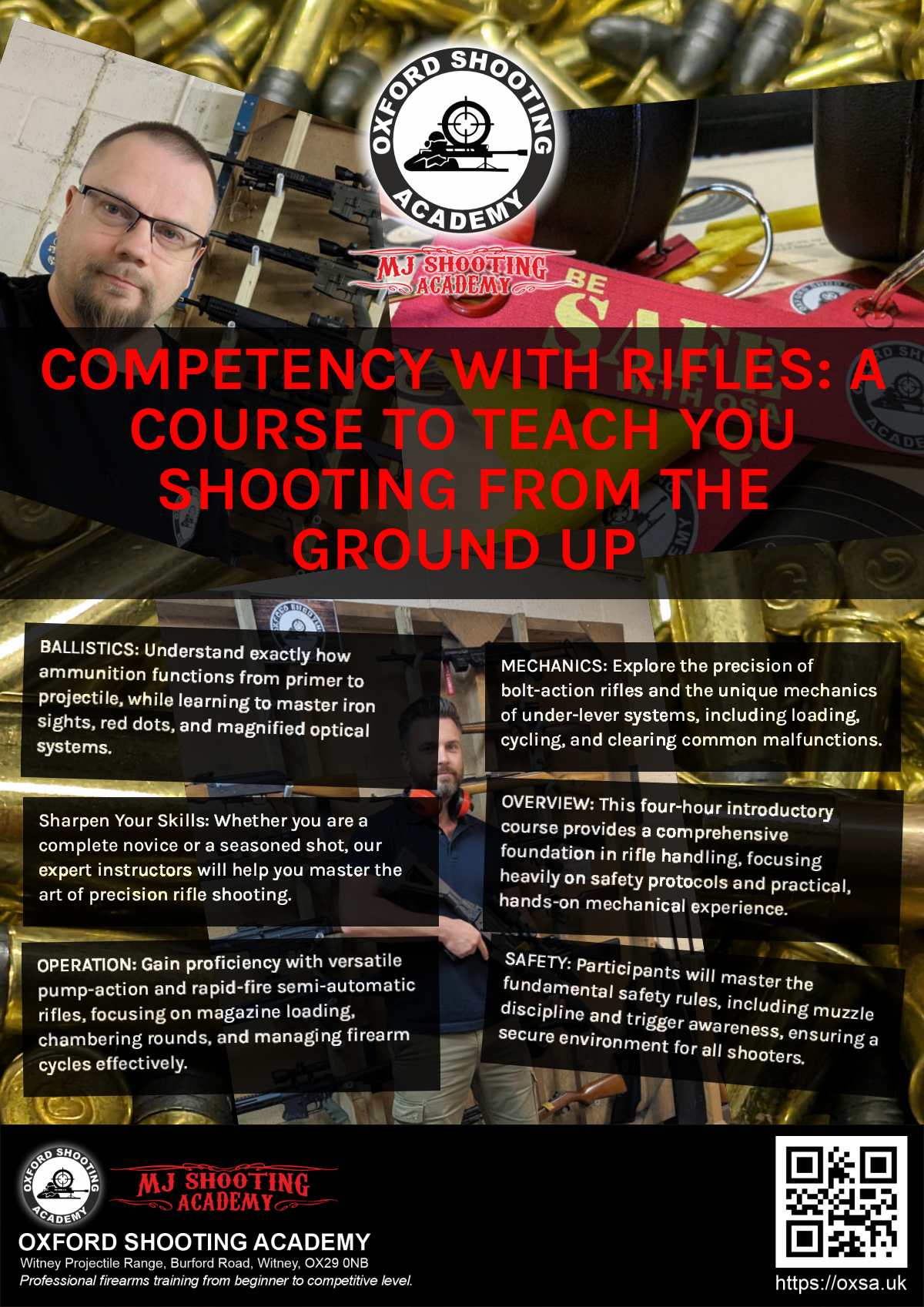 Live fire training for skill development and training