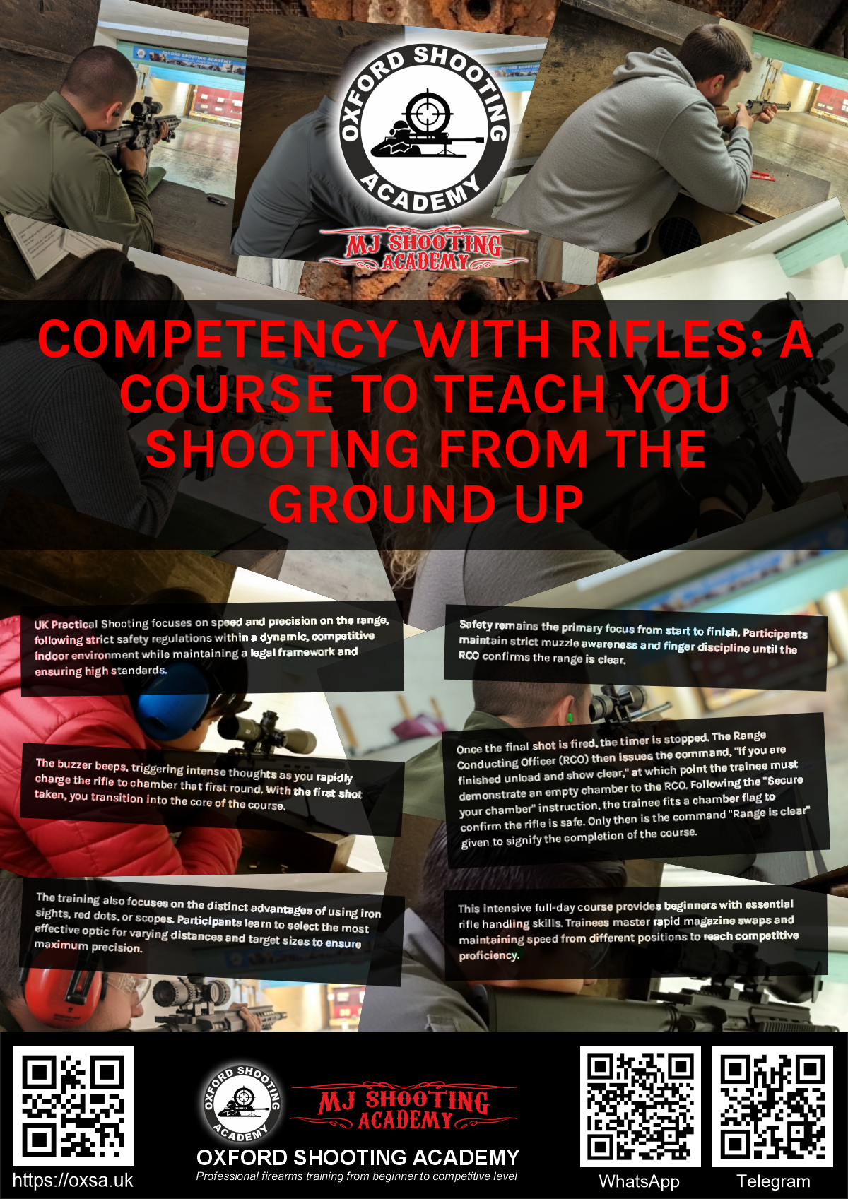 Live fire training for skill development and training