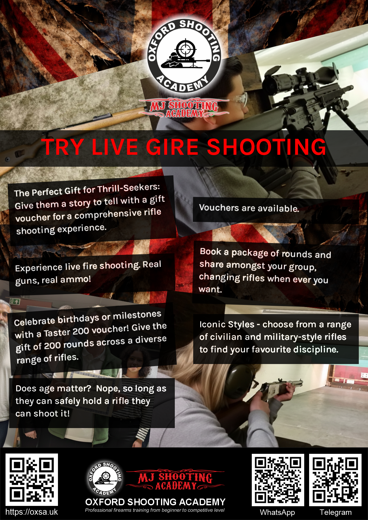 Live fire training for skill development and training