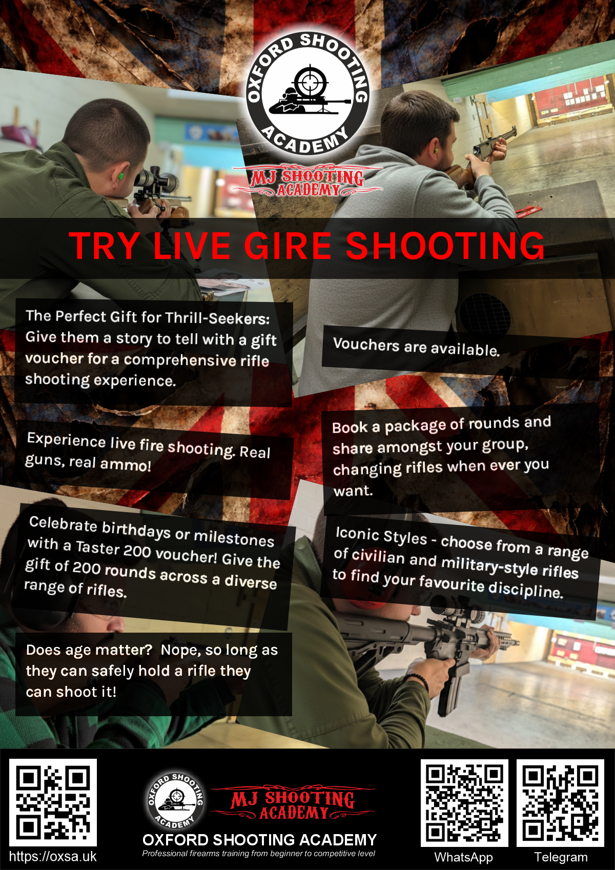 Historic rifle display with expert safety instruction