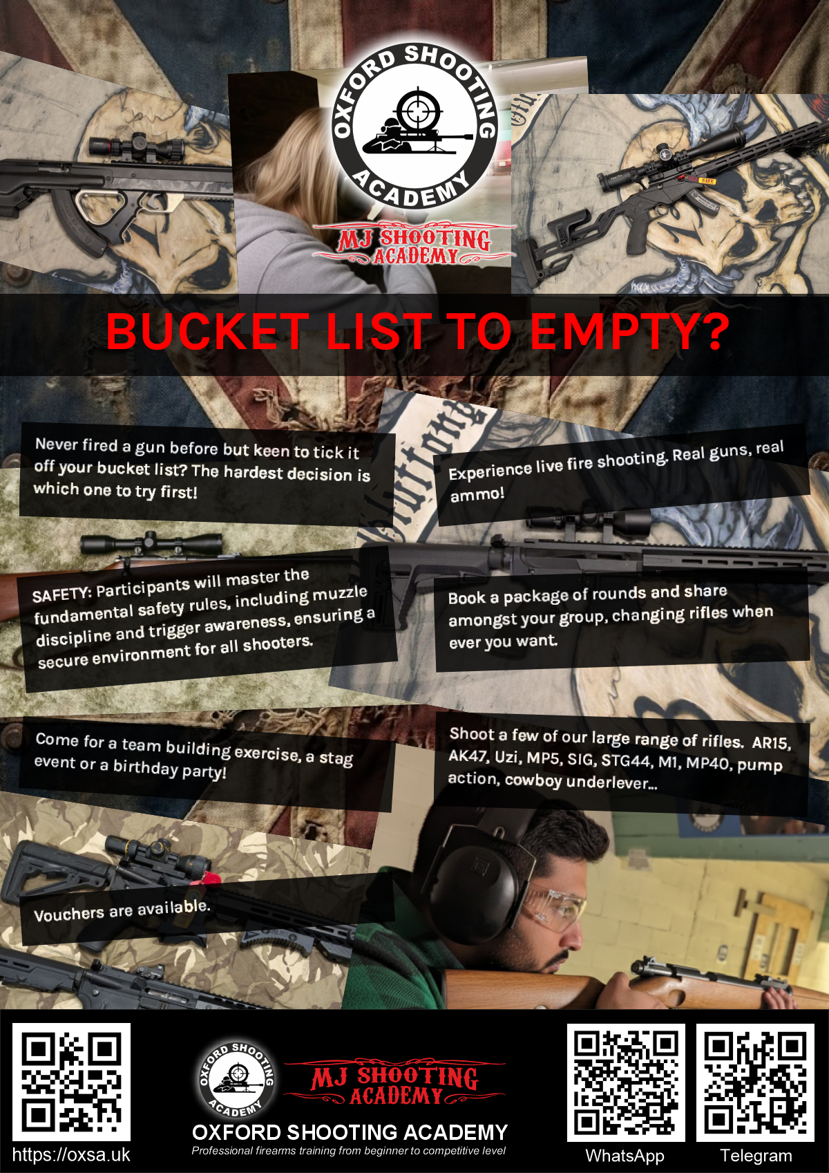 Live fire training for skill development and training