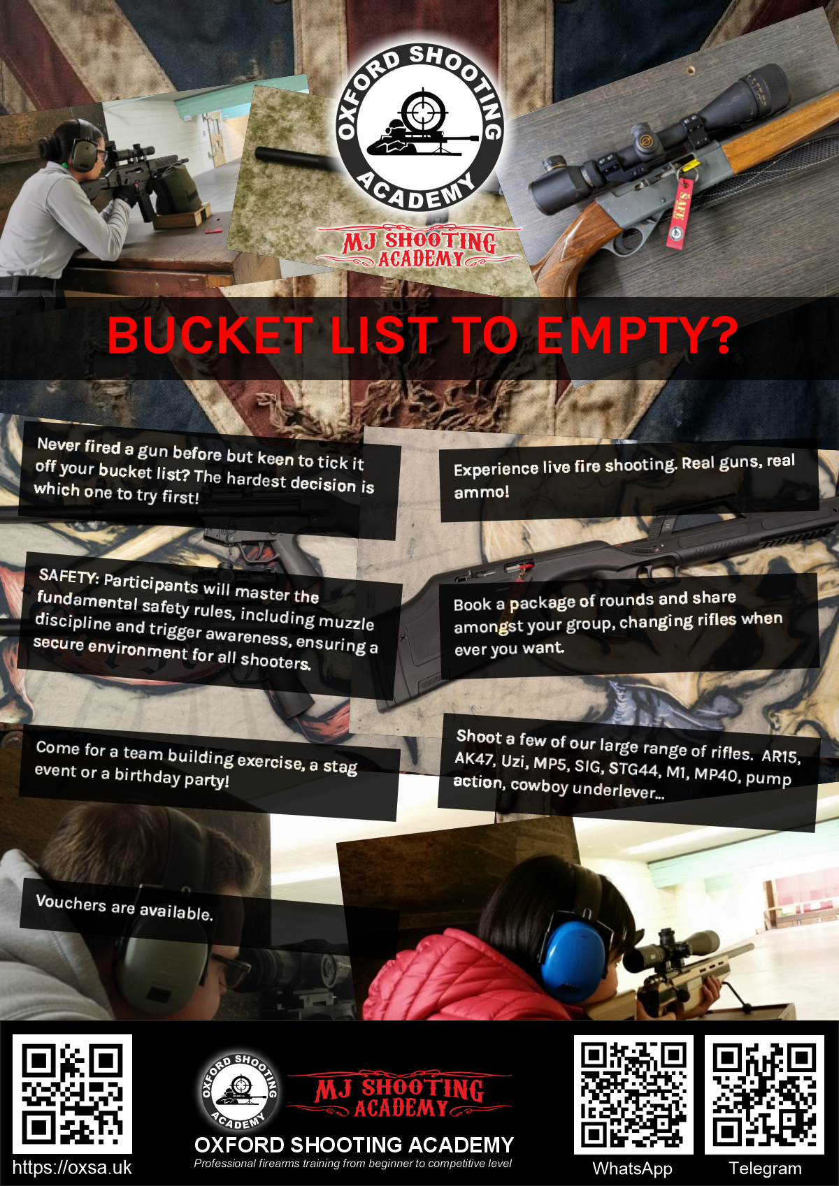 Sporting gun experience under supervised range conditions