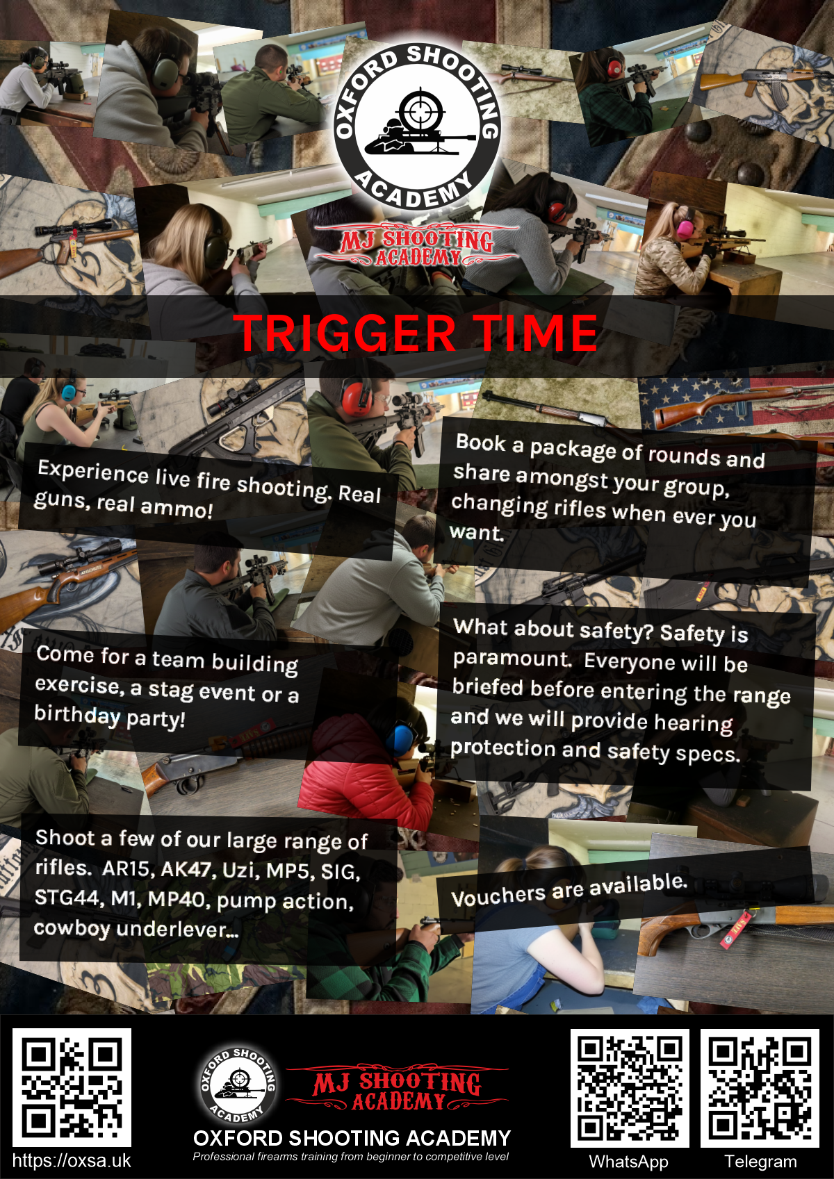 Target practice activity designed for corporate and group events