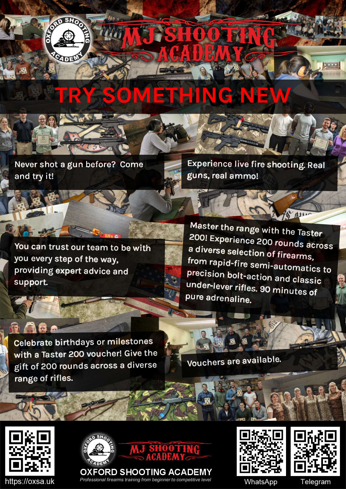 Historic rifle display with expert safety instruction