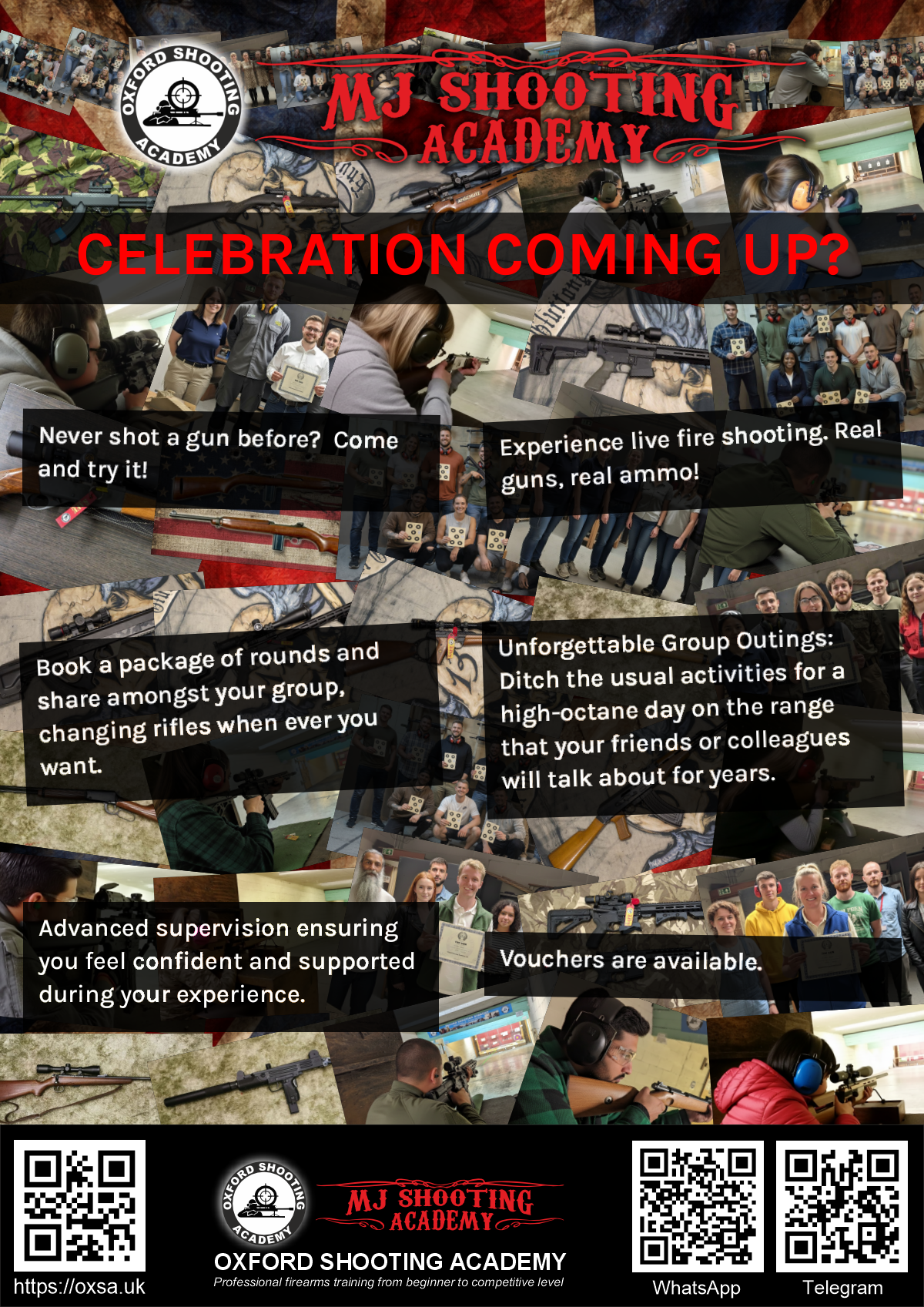 Target practice activity designed for corporate and group events