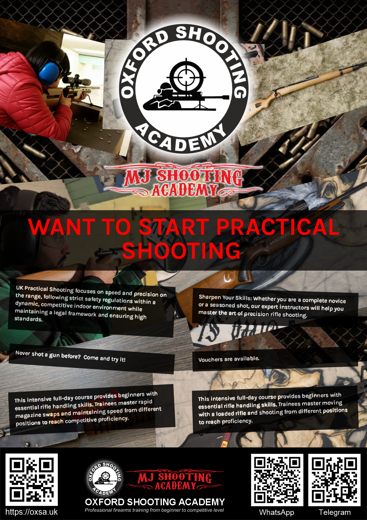 Indoor range shooting providing a unique experience day