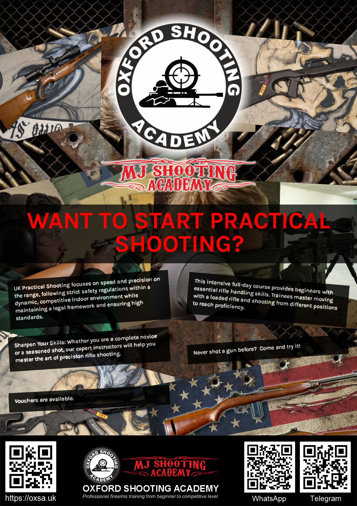 Indoor range shooting providing a unique experience day