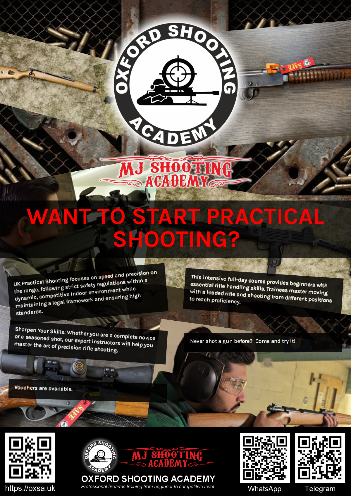 Precision shooting session focusing on firearm safety and handling