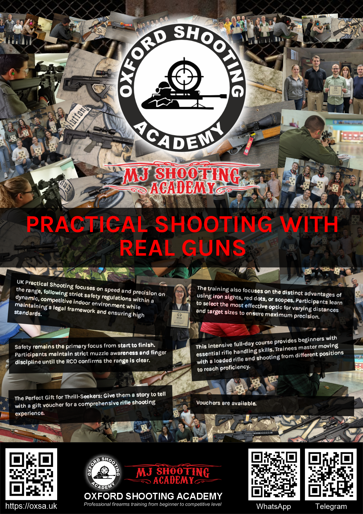 Indoor range shooting providing a unique experience day