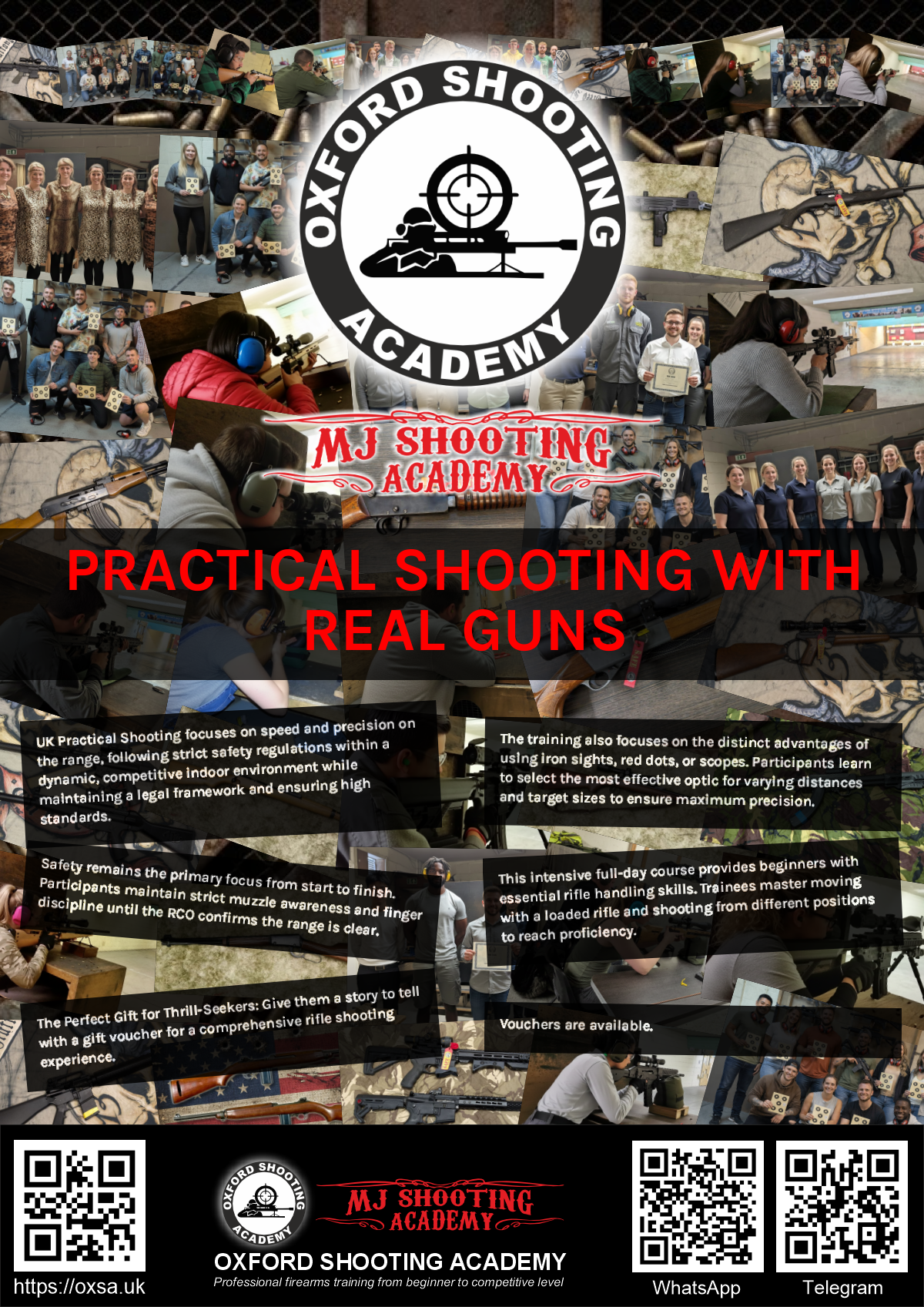 Indoor range shooting providing a unique experience day