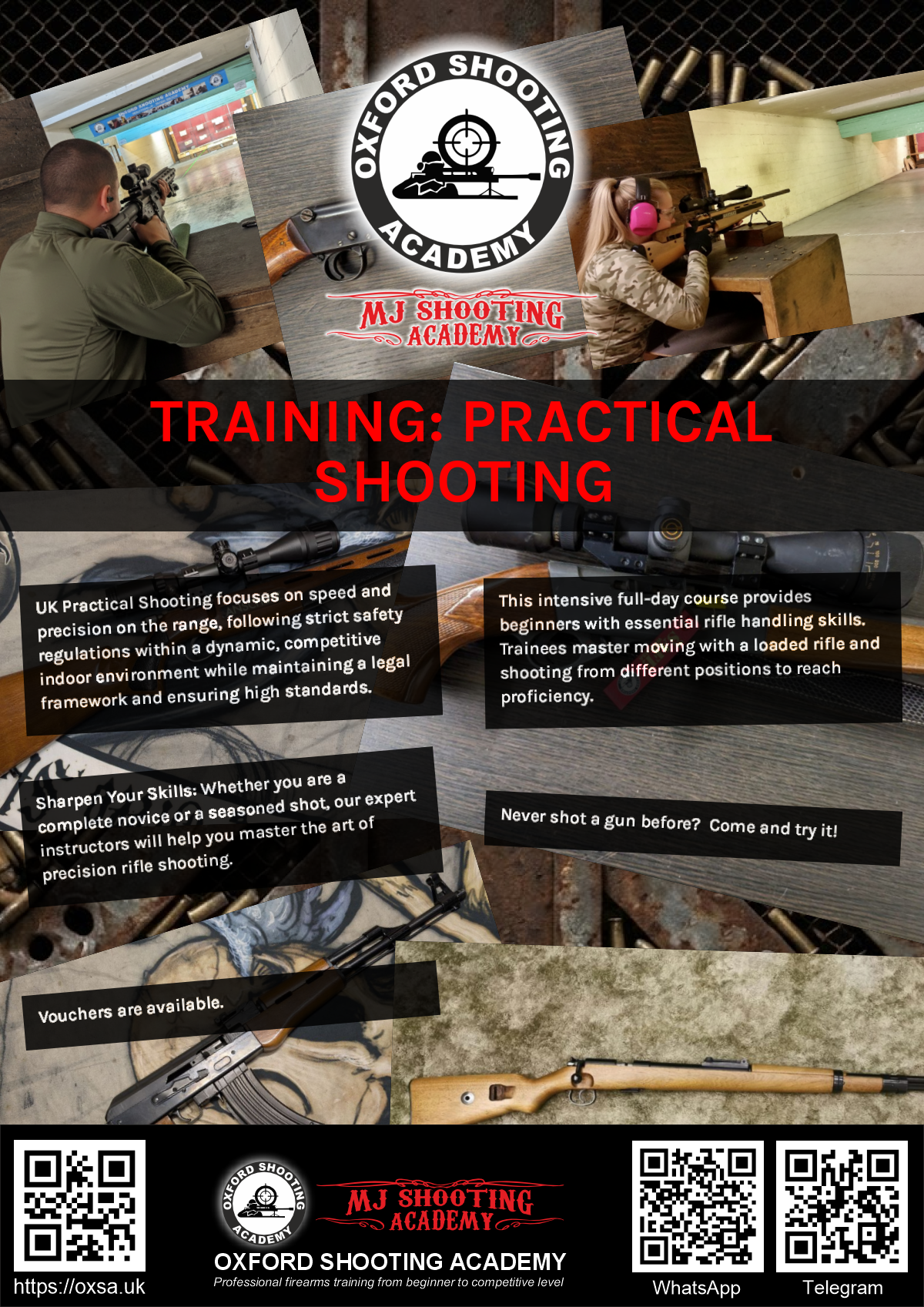 Sporting gun experience under supervised range conditions