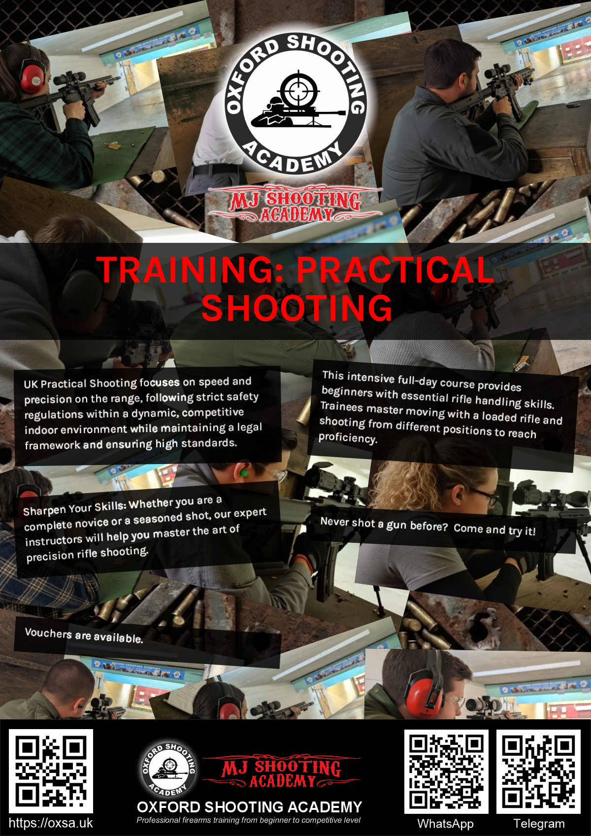 Precision shooting session focusing on firearm safety and handling