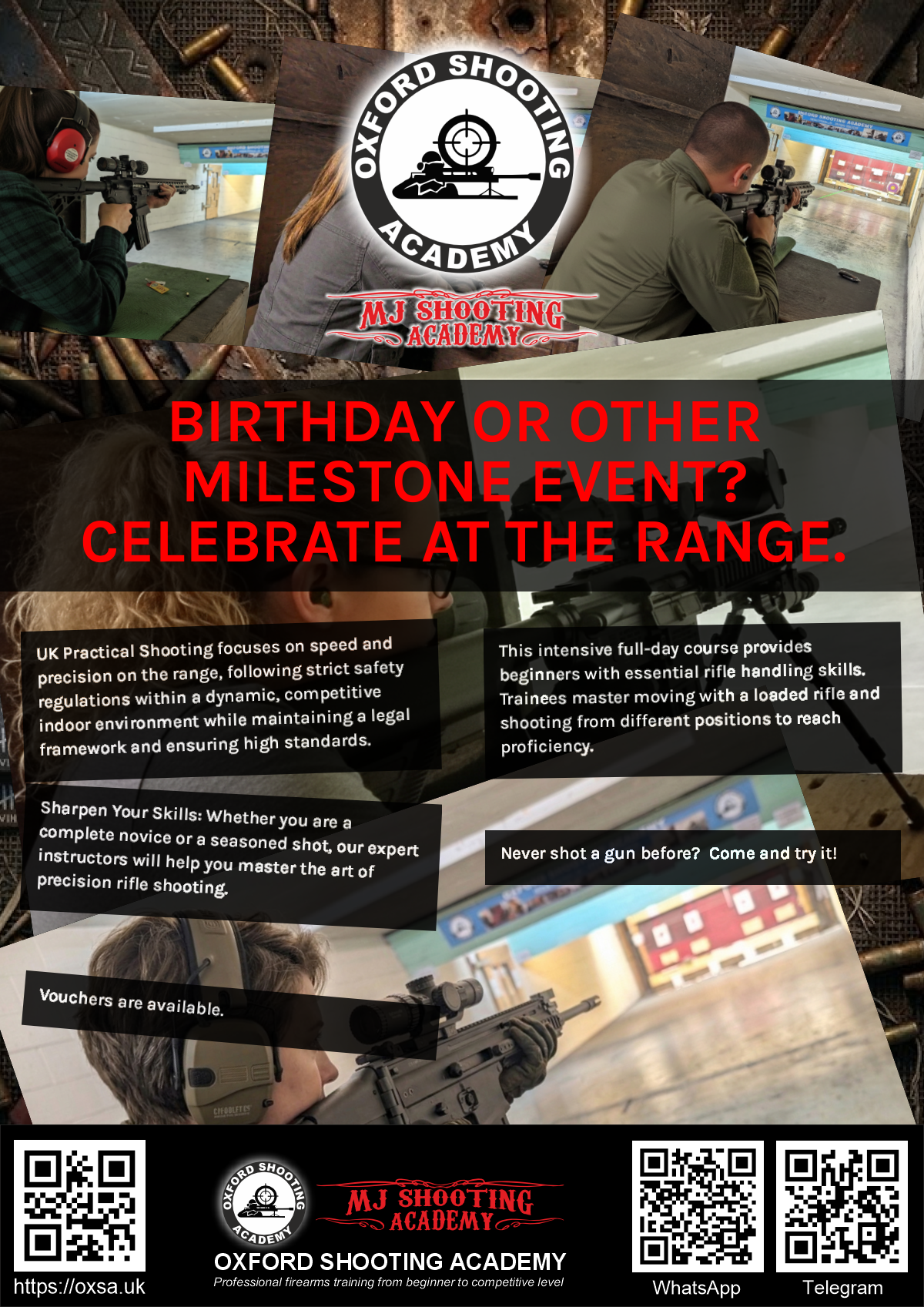 Sporting gun experience under supervised range conditions