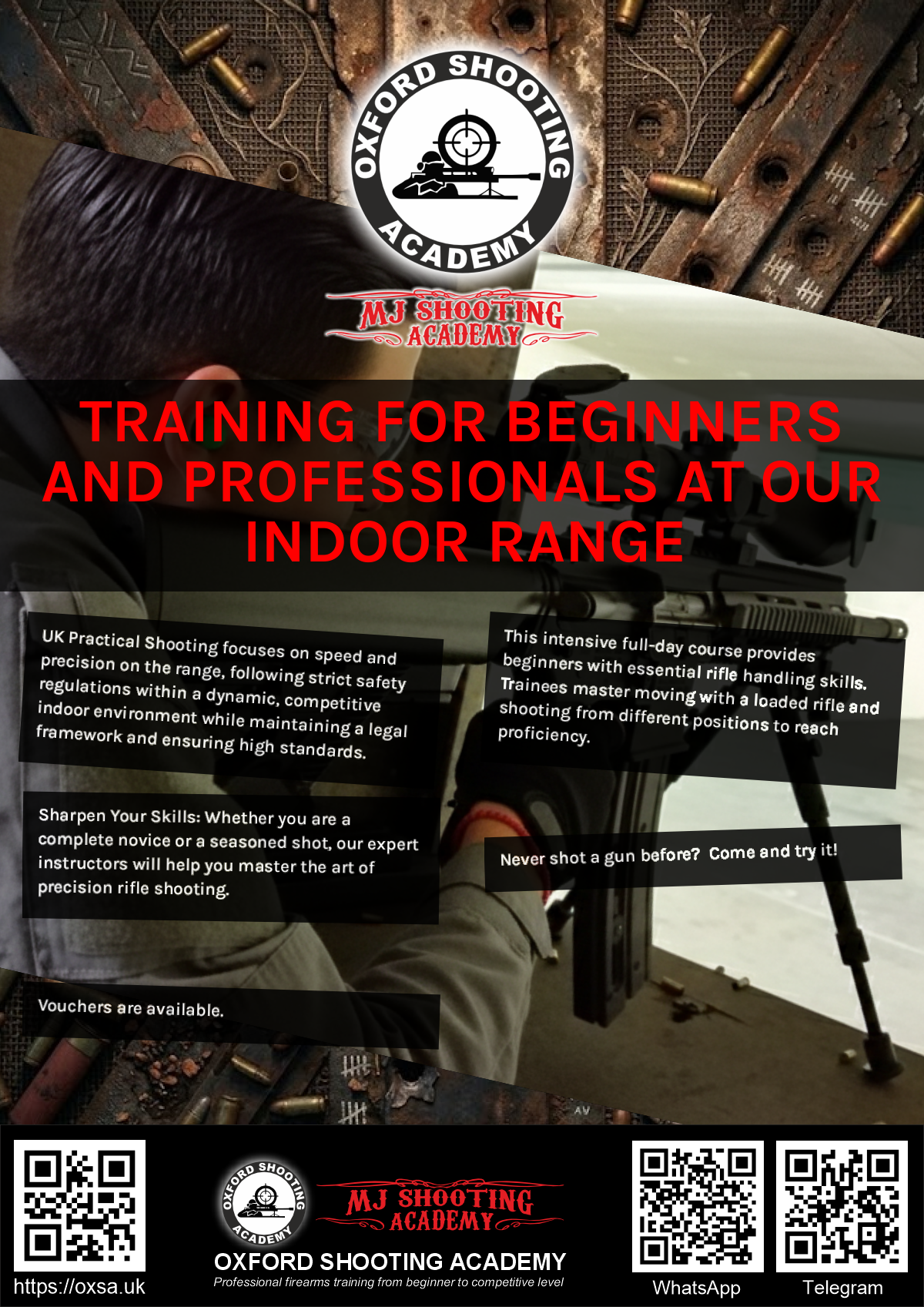 Historic rifle display with expert safety instruction