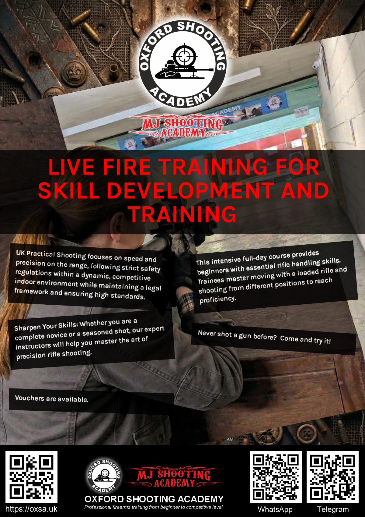 Sporting gun experience under supervised range conditions