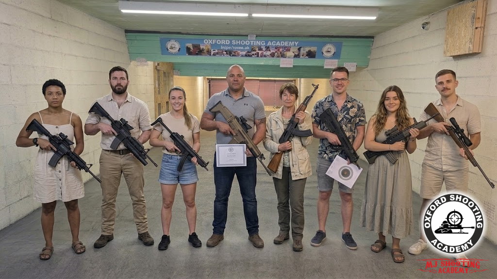 Professional shooting experience at a professional shooting range