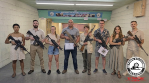 Professional shooting experience at a professional shooting range