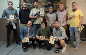 Precision shooting session focusing on firearm safety and handling