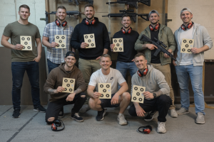 Firearms training session using various sporting firearms