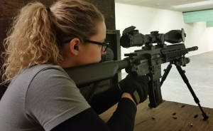 Professional shooting experience at a professional shooting range