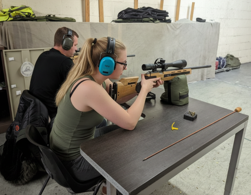 Indoor range shooting providing a unique experience day