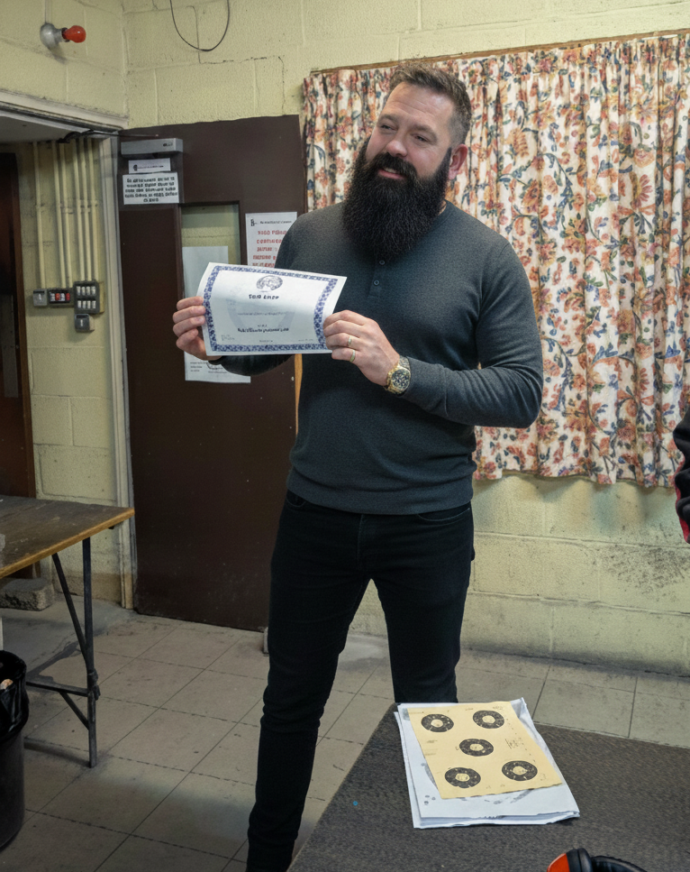 Historic rifle display with expert safety instruction