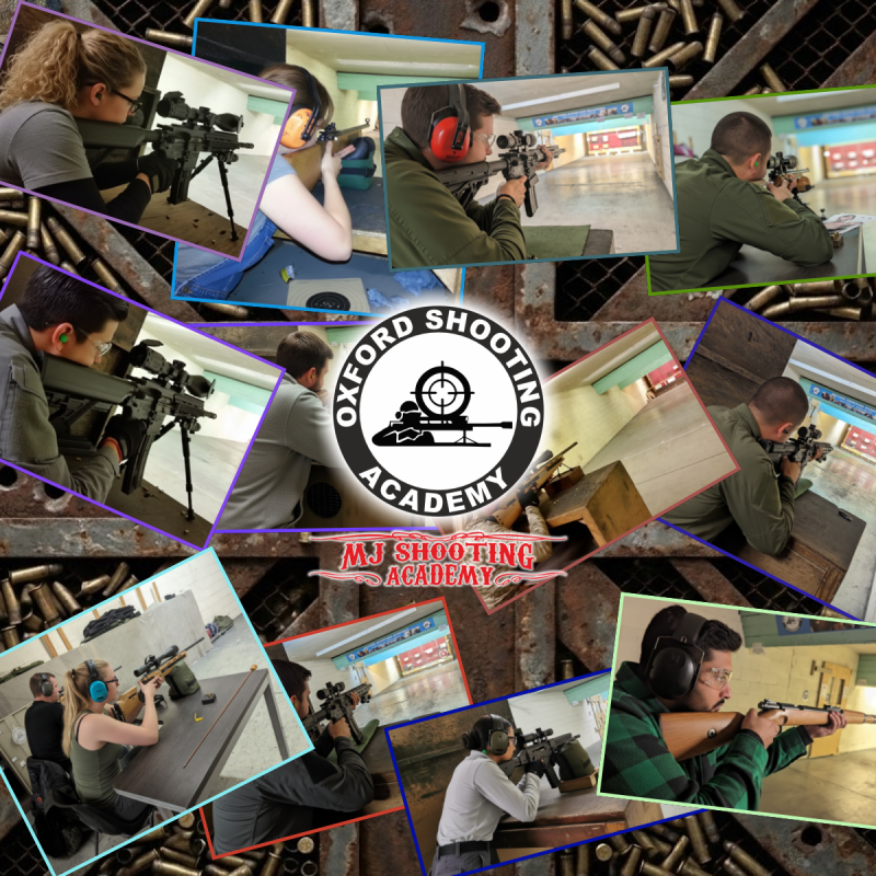 Precision shooting session focusing on firearm safety and handling